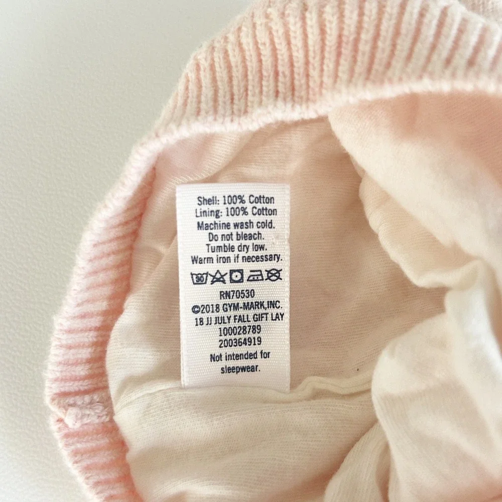 Janie and Jack‎ Baby Girls Pink Knit Bear Ear Bow Coquette Beanie Hat Size 0-3M
